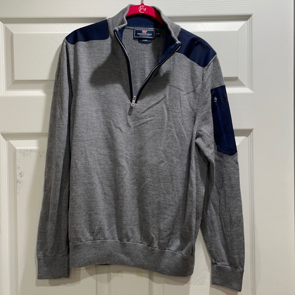 Vineyard Vines Merino Performance 1/4 Zip Sweater - Picture 1 of 7